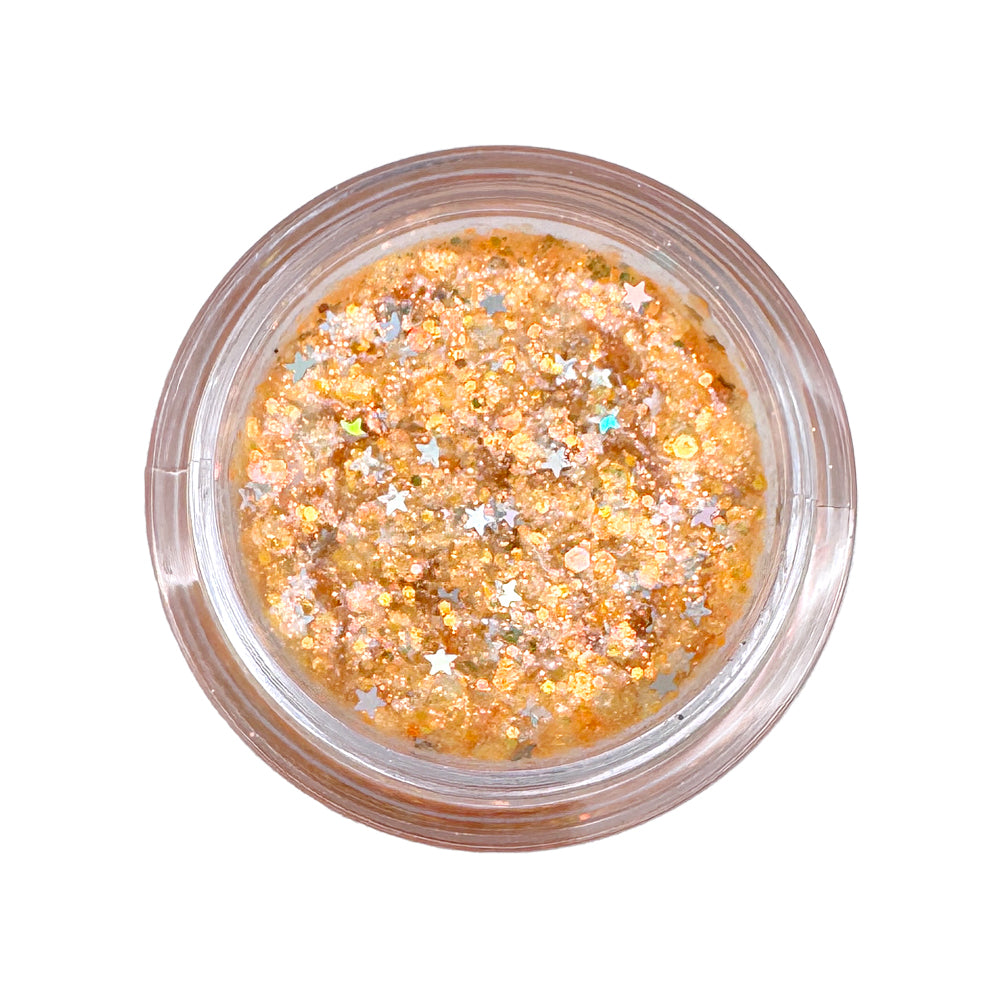 Cosmic Light - Citrus Spark Festival & Rave Glitter Makeup