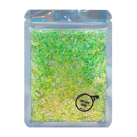 Cosmic Light - Lime Light Bomb Reload Festival & Rave Glitter Makeup