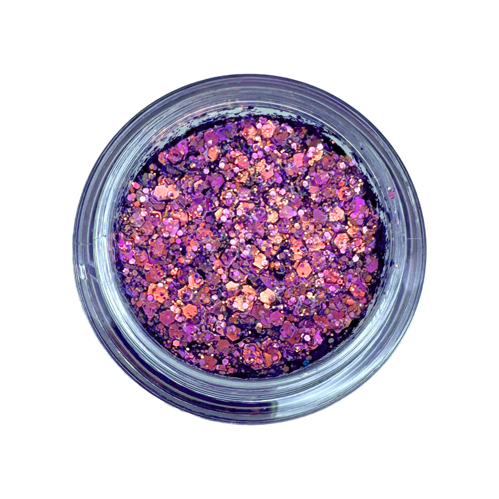 Cosmic Burst - Meteorite Festival & Rave Glitter Makeup