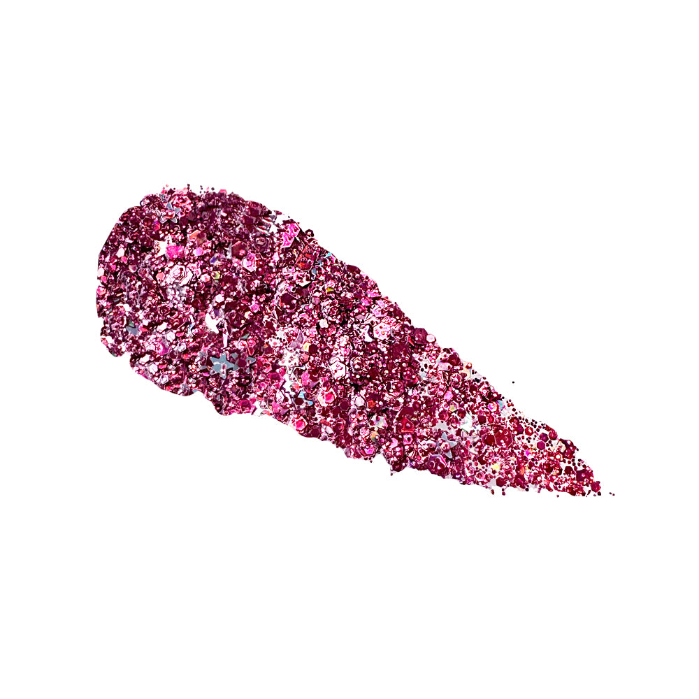 Cosmic Burst - Celestial Rose Bomb Reload Festival & Rave Glitter Makeup