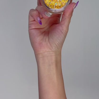 Cosmic Light - Citrus Spark Festival & Rave Glitter Makeup