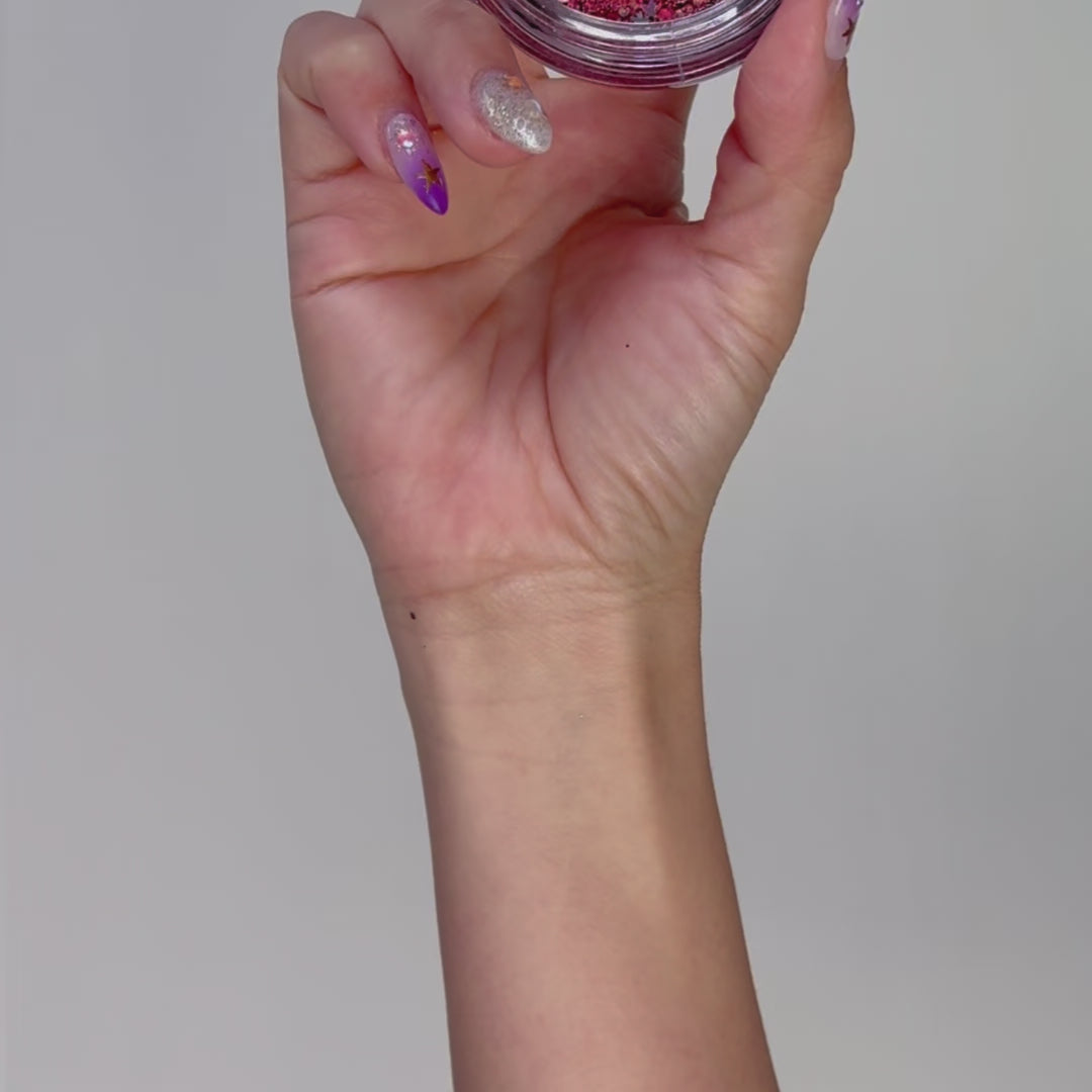 Cosmic Burst - Celestial Rose Bomb Reload Festival & Rave Glitter Makeup