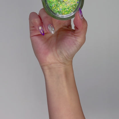 Cosmic Light - Lime Light 
Festival & Rave Glitter Makeup